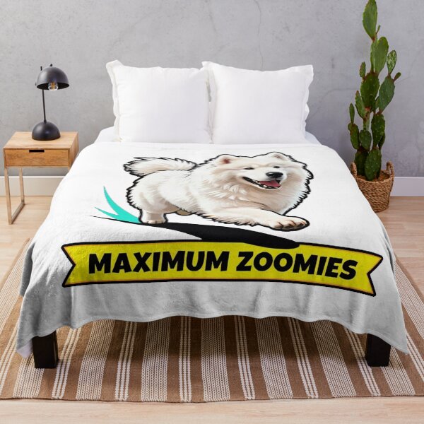 Item preview, Maximum Zoomies - Fast Running Samoyed Neon Aesthetic designed and sold by Arc2020.