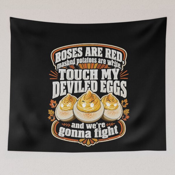 Item preview, Touch My Deviled Eggs Thanksgiving Humor designed and sold by studiopekepeke.