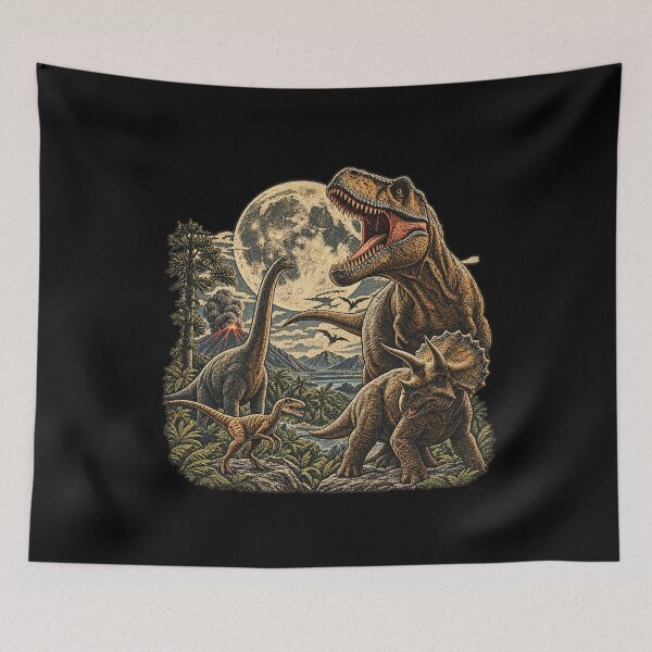 Item preview, Vintage Dinosaur Graphic, Retro T Rex Jurassic Prehistoric Dino designed and sold by PomaLander-Art.