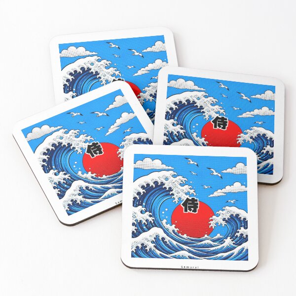 Item preview, Samurai | Pop Art Ocean Waves | Japanese Design designed and sold by JapanMemoir.