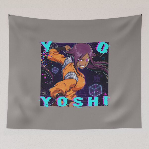 Item preview, Yoruichi Character Portrait Orange Blue Manga-76 designed and sold by ChristophCzak.