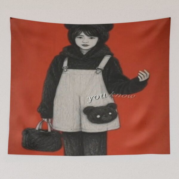 Item preview, Cute Teddy Bear Goth Girl Aesthetic designed and sold by Alemway.