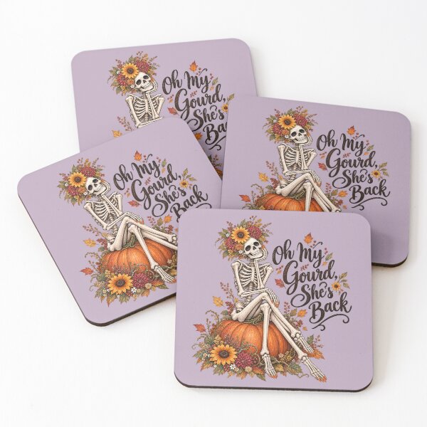 Item preview, Oh My Gourd She’s Back – Sassy Fall Skeleton designed and sold by dailycake.