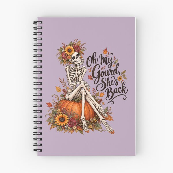 Item preview, Oh My Gourd She’s Back – Sassy Fall Skeleton designed and sold by dailycake.