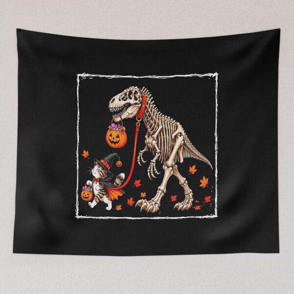 Item preview, Skeleton Rex Walking Candy Cat Halloween designed and sold by GiaoCalonas.