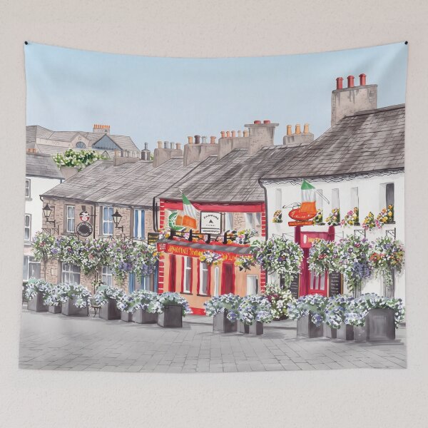 Item preview, Malahide Ireland Watercolor Print – Irish Village Wall Art designed and sold by POSTERIOCREW.