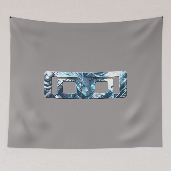 Item preview, Abstract-Geometric-Blue-Gray-Patterned-Eyes-Design designed and sold by SinasGroth.