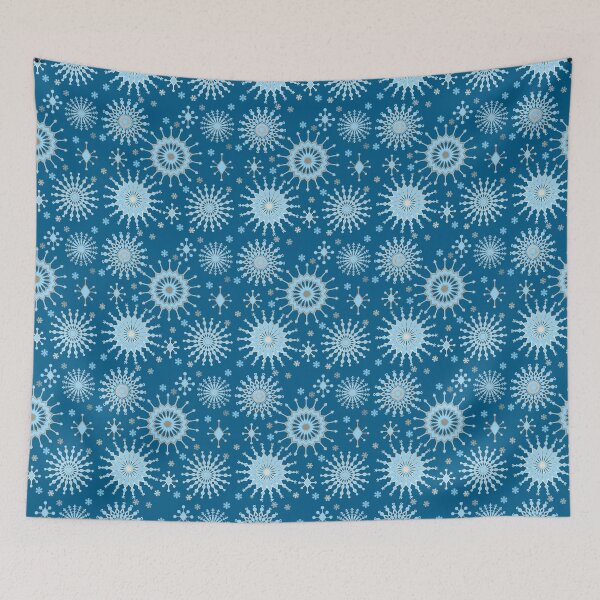 Item preview, Blue and Gold Snowflakes designed and sold by JaygiesDesign.