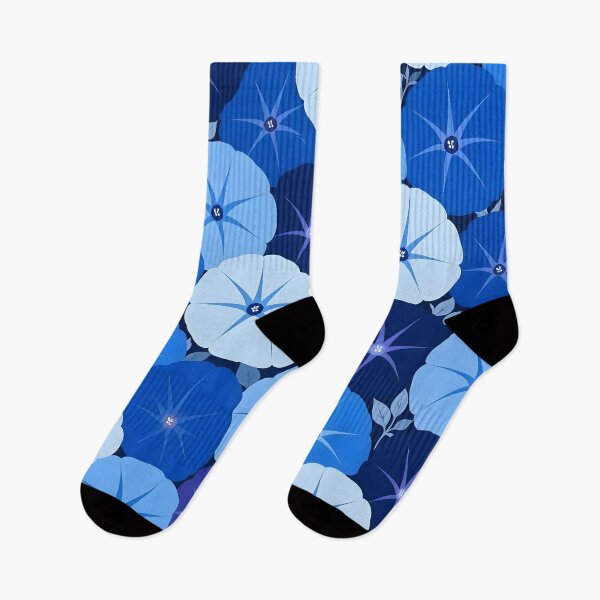 Item preview, Blue Shades of Morning Glory - Floral Pattern designed and sold by Sybille-Yates.