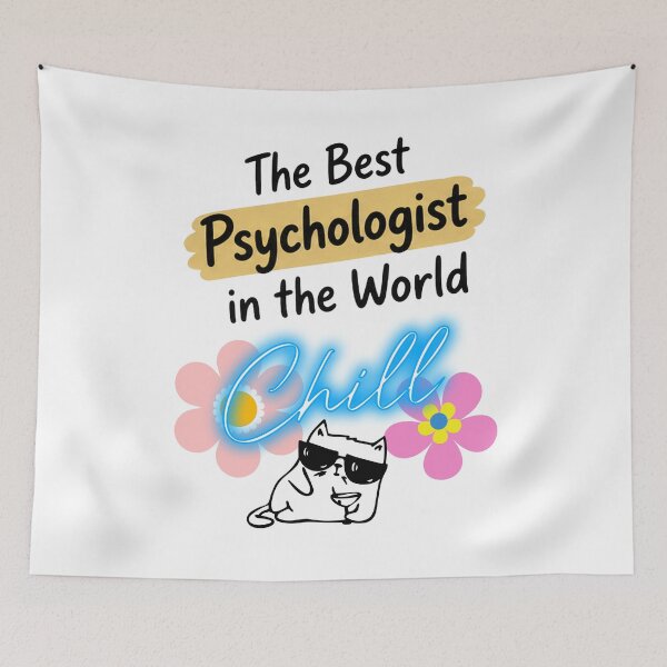 Item preview, The Best Psychologist in The World - Relaxed Cat designed and sold by No socks.