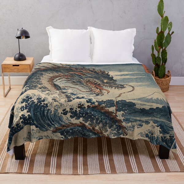Item preview, Japanese Monster - Sea Dragon Rising From Great Waves designed and sold by bapupa.