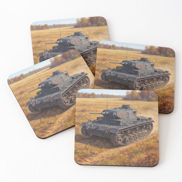 Item preview, Panzer III Tank in the Eastern European Field - WW2 Military Art designed and sold by Yaremchuk.