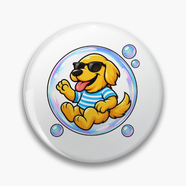 Item preview, Soap Bubble Golden Retriever - Napkin designed and sold by NapkinStuff.
