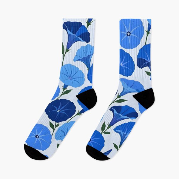 Item preview, Blue Shades of Morning Glory - Floral Pattern designed and sold by Sybille-Yates.