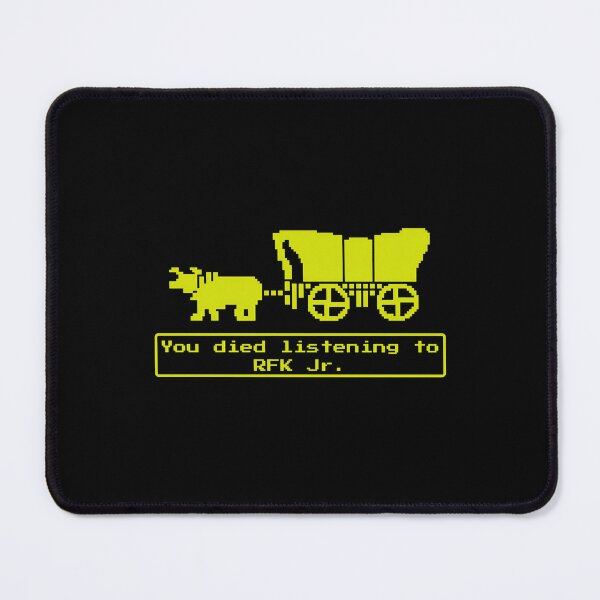 Item preview, RFK Jr Oregon Trail, Parody Shirts Political Humor Funny Vintage Game Humorous Anti Trump Anti RFK Jr Tees Resist Democrat Gift designed and sold by JasHeVANas.