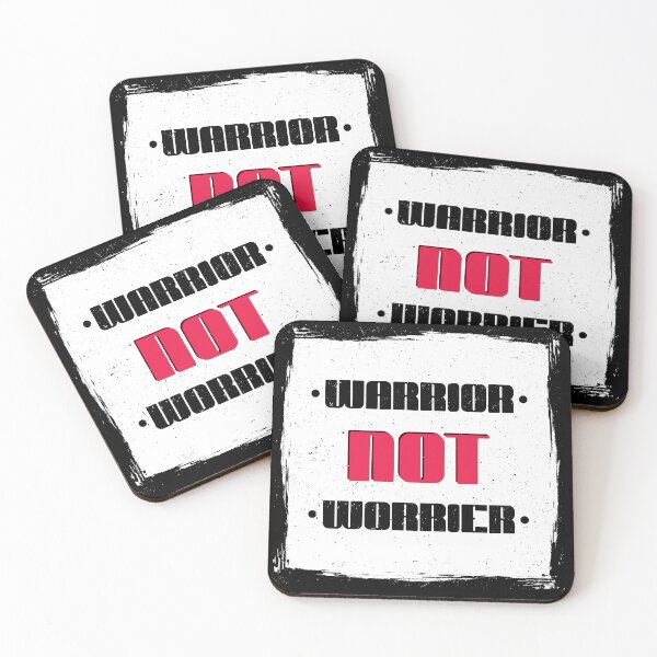 Item preview, Warrior Not Worrier Motivational Quote designed and sold by Minem39.