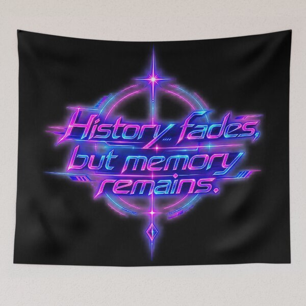 Item preview, History fades, but memory remains.(Cyberpunk ver) designed and sold by MaxDreamsArt.