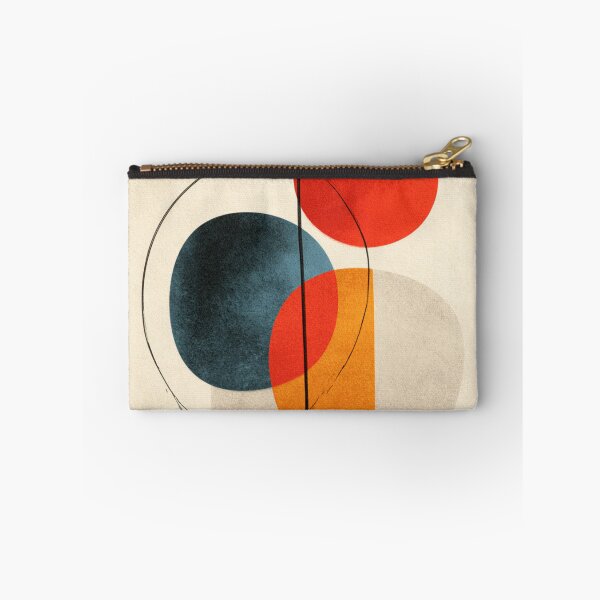 Item preview, Mid-Century Bauhaus Geometric Circles Line Art Abstract Pattern designed and sold by GrinGalore.