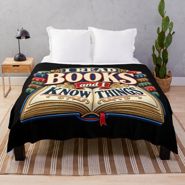 Item preview, I Read Books And I Know Things Funny Book Lover Reader Vintage designed and sold by Photo-Sphere101.