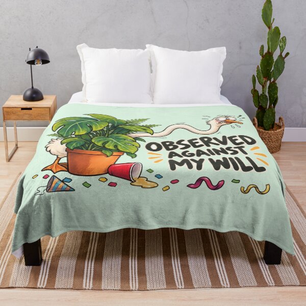 Item preview, Observed Against My Will – Funny Introvert Ostrich Plant Humor designed and sold by GlimTig.