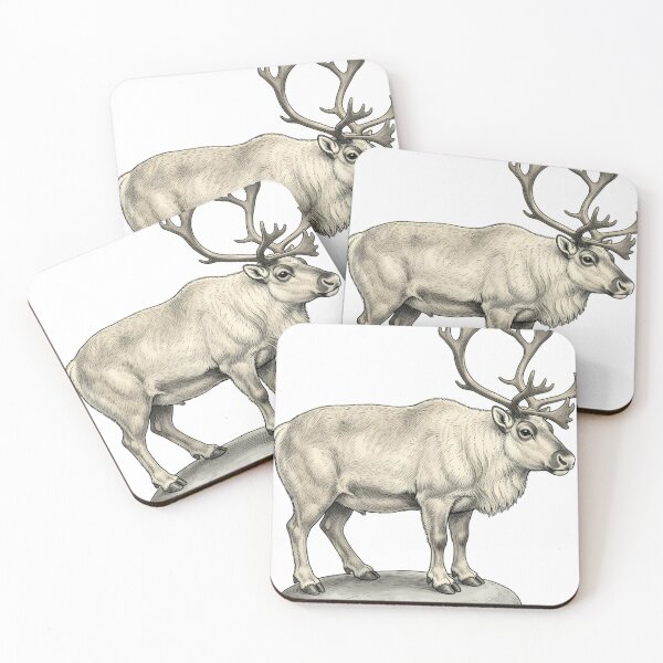 Item preview, Vintage Naturalist Svalbard Reindeer - Antique Winter Deer Art designed and sold by Catch333.