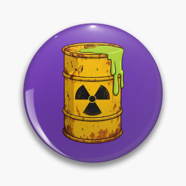 Item preview, Toxic Waste Barrel Rusty Drum Dripping Green Slime designed and sold by FrostyForge.