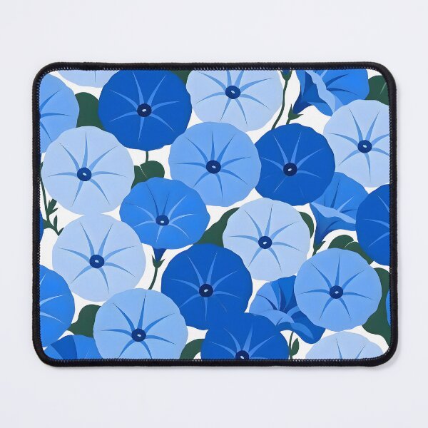 Item preview, Blue Shades of Morning Glory - Floral Pattern designed and sold by Sybille-Yates.