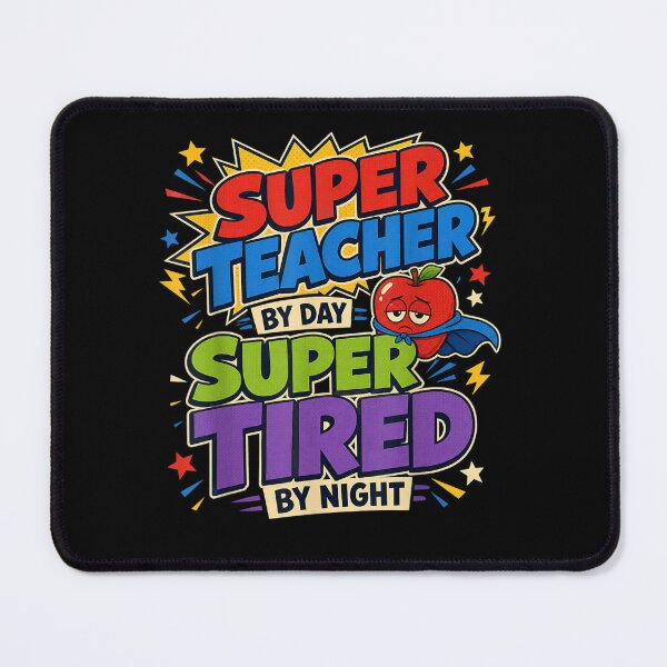Item preview, Super Teacher By Day Super Tired By Night Funny Teacher Life designed and sold by studiopekepeke.