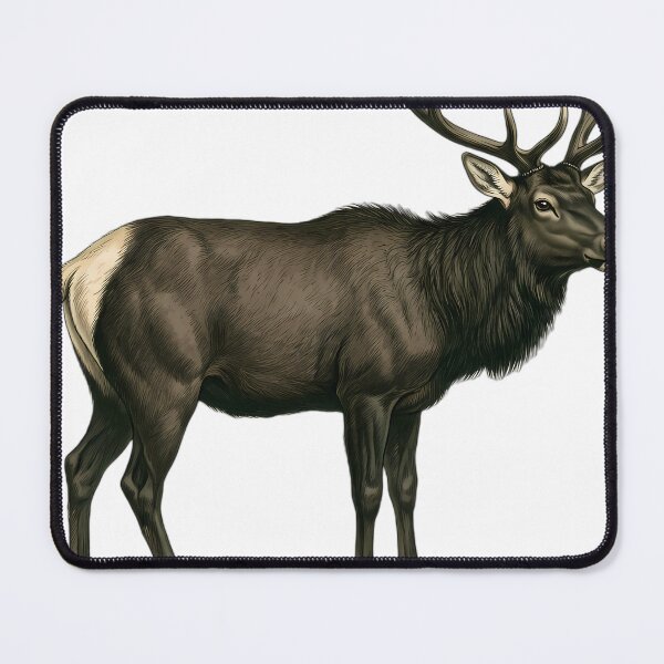 Item preview, Vintage Naturalist Roosevelt Elk - Antique Winter Wildlife Print designed and sold by Catch333.