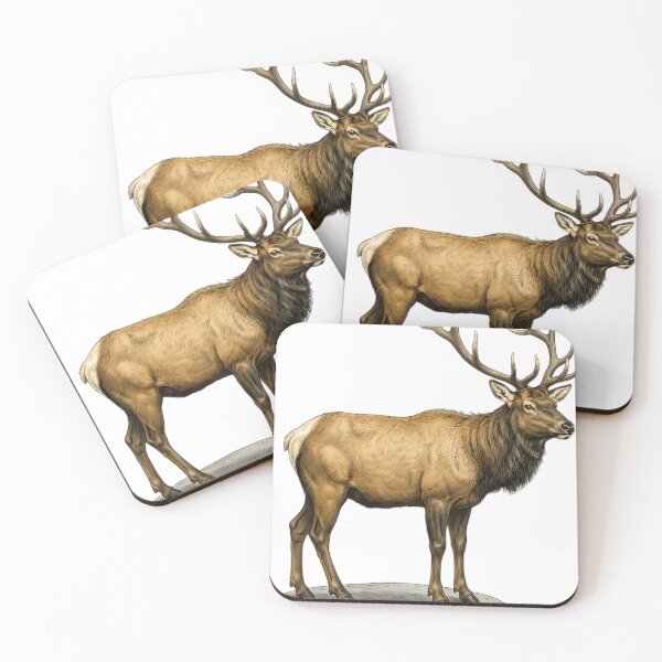 Item preview, Vintage Naturalist Manitoban Elk - Antique Winter Wildlife Print designed and sold by Catch333.