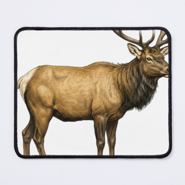 Item preview, Vintage Naturalist Manitoban Elk - Antique Winter Wildlife Print designed and sold by Catch333.