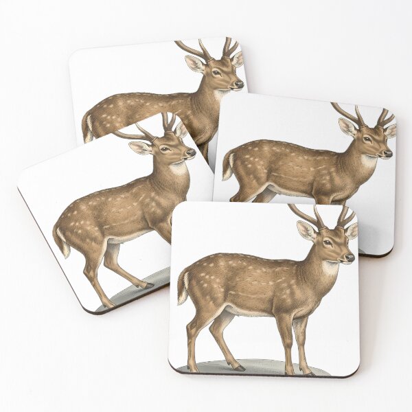 Item preview, Vintage Naturalist Hog Deer - Antique Winter Deer Print designed and sold by Catch333.