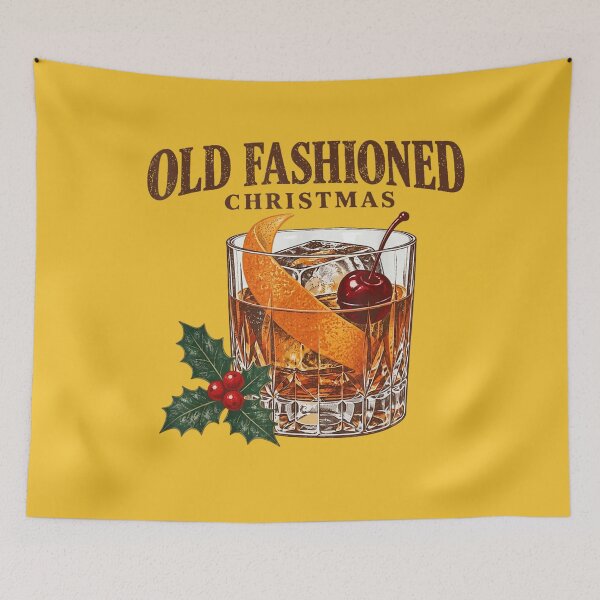 Item preview, Old Fashioned Christmas Bourbon Drink Holly  designed and sold by studiopekepeke.