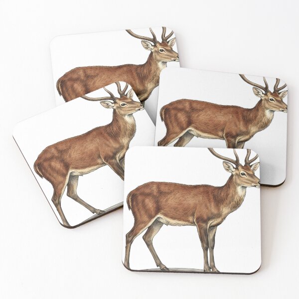 Item preview, Vintage Naturalist Elds Deer - Antique Winter Deer Print designed and sold by Catch333.