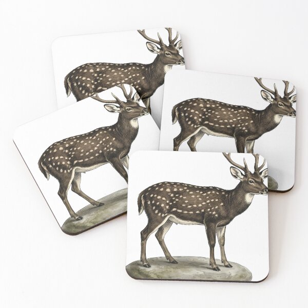 Item preview, Vintage Naturalist Visayan Spotted Deer - Antique Winter Deer Print designed and sold by Catch333.