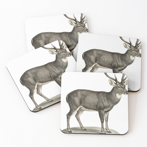 Item preview, Vintage Naturalist Philippine Deer - Antique Winter Deer Art designed and sold by Catch333.