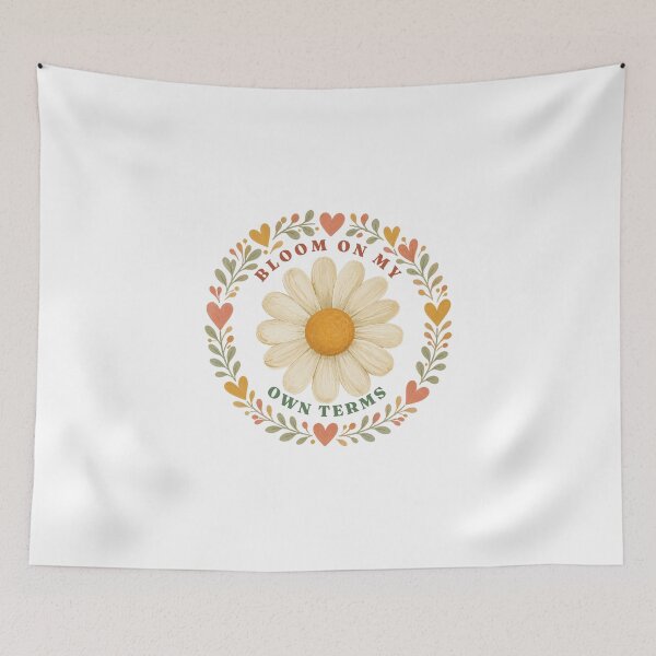 Item preview, Bloom On My Own Terms Retro Daisy Feminist designed and sold by myriamec.