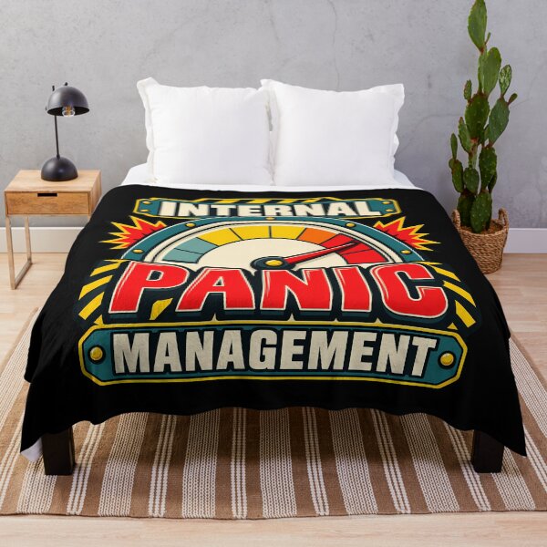 Item preview, Internal Panic Management Funny Anxiety Humor Retro designed and sold by Photo-Sphere101.