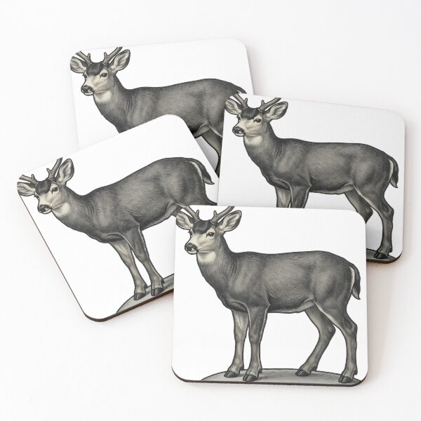Item preview, Vintage Naturalist Sitka Black Tailed Deer - Antique Deer Print designed and sold by Catch333.