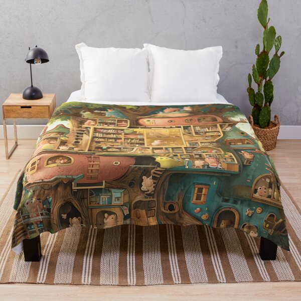 Item preview, Whimsical Woodland Village designed and sold by ONYX Pixee.