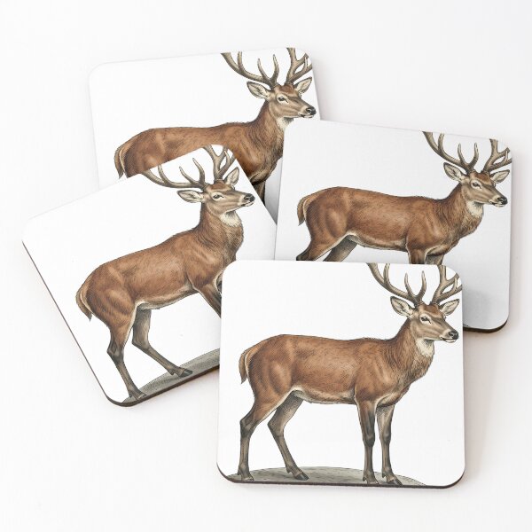 Item preview, Vintage Naturalist Marsh Deer - Antique Winter Deer Print designed and sold by Catch333.