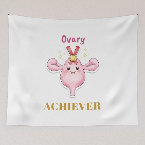 Item preview, Ovary Achiever Cute Uterus Gold Medal designed and sold by myriamec.