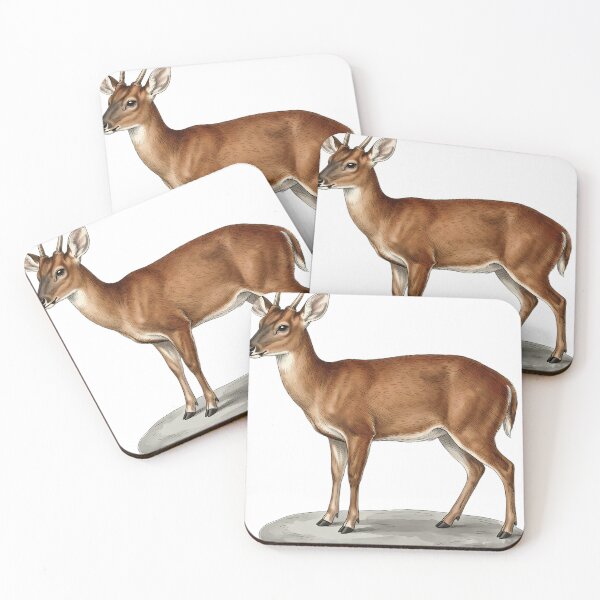 Item preview, Vintage Naturalist Red Brocket Deer - Antique Winter Deer Print designed and sold by Catch333.
