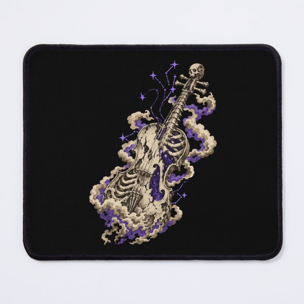 Item preview, Skeleton Violin Night Sky - Gothic Occult Art designed and sold by Allohar.