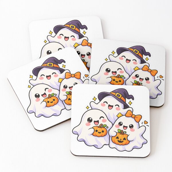 Item preview, Cute Ghost Trio Halloween Sticker designed and sold by PriyankaSonara.