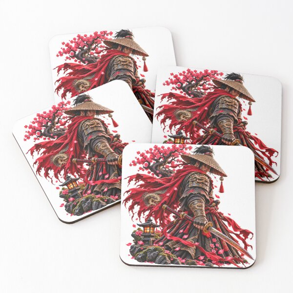 Item preview, Crimson Ronin Samurai Japanese Fantasy Art designed and sold by Zaim4Fashion.