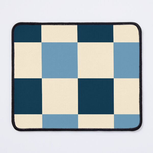 Item preview, Deep blue - Blue blood - Cream - Checkered Pattern vintage style Plaid large designed and sold by DColourMuse.
