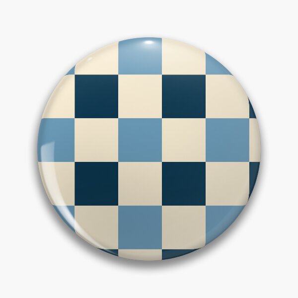 Item preview, Deep blue - Blue blood - Cream - Checkered Pattern vintage style Plaid medium designed and sold by DColourMuse.