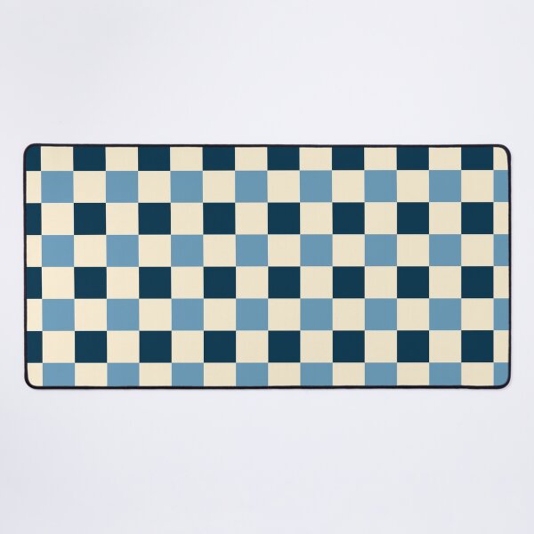 Item preview, Deep blue - Blue blood - Cream - Checkered Pattern vintage style Plaid small designed and sold by DColourMuse.