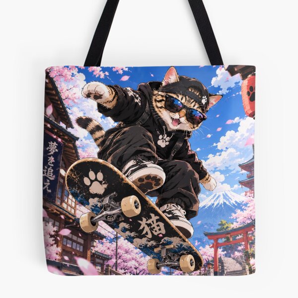 Item preview, Anime Skater Cat Sakura Mount Fuji designed and sold by Vladimir1403.